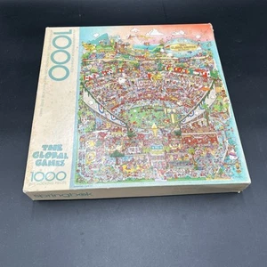 Vintage Hallmark Springbok 1984 Global Games Los Angeles Olympics Puzzle 24x30 - Picture 1 of 3