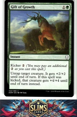 Magic the Gathering MTG Dominaria Gift of Growth #163 Buy 2 Get 1 - Image 1 of 2