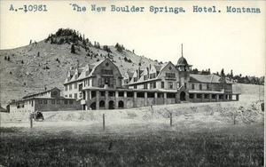 Neu Boulder Springs Hotel, MT Montana Rückseite ohne Postkarte - Bild 1 von 2