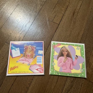 2 Vintage 1999 Pop Shots Pop Up Barbie 3D Birthday Card - Picture 1 of 6
