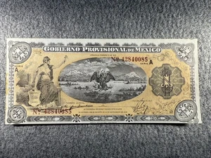 1915 Mexico 1 Peso Gobierno Provisional de Mexico Serie A PS1101 UNC Note SPC987 - Picture 1 of 2