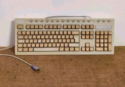 Vintage Computer Keyboard PS/2 Tastatur BTC 7941 X IBM, Olivetti, Pentium...✅🎮 - Bild 1 von 4