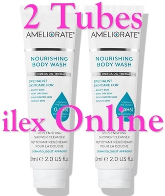 2 x AMELIORATE NOURISHING BODY WASH 60ML each (120ml) ❤WITH OMEGA OIL THERAPY❤