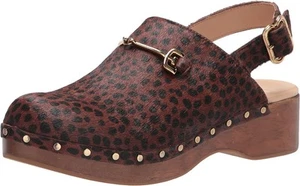 Zuecos para mujer Sam Edelman Hilda de piel marrón oscuro nuevos con caja 6 m - Imagen 1 de 5