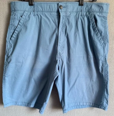 Pantalones Cortos Wrangler Exterior Hombres 36 Azul Elastizados Informales Frente Plano Chino Mezcla de Algodón Foto 1 de 4