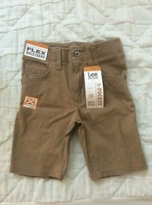 Lee Khaki Shorts Dungarees Extreme Comfort 5 Pocket - Boy's Size 4 Regular - Picture 1 of 4