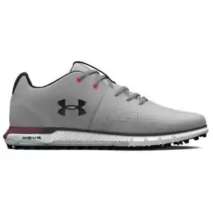 Mens Under Armour Spikeless HOVR Fade 2 SL Golf Shoes, Grey, Wide Fit, NEW - Picture 1 of 8