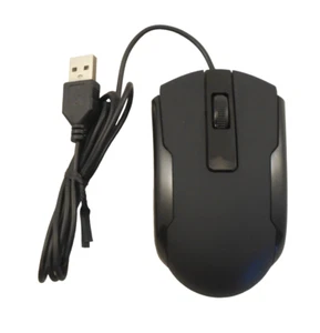 Mouse óptico USB genérico de 3 botones (negro) - Imagen 1 de 3