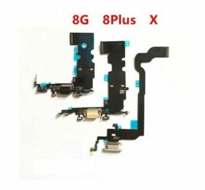 Conector de puerto de base de carga cable flexible piezas de repuesto para iPhone X 8 7 6 6S Plus Foto 1 de 4