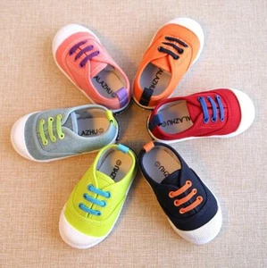 Lalazhu Toddler Pull on Casual Canvas Shoes Boys Girls Fashion Sneakers for Kids - Picture 1 of 4