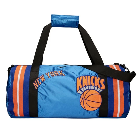 NIP Mitchell & Ness NBA Hardwood Classics New York Knicks Satin Duffel Bag Cover