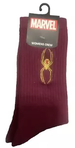 MARVEL BLACK WIDOW WOMENS CREW SOCKS - Picture 1 of 5