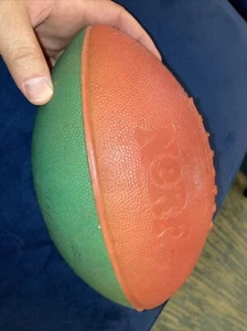 Vintage Original Parker Brothers Official NERF Green Red Football Made In USA - Picture 1 of 6