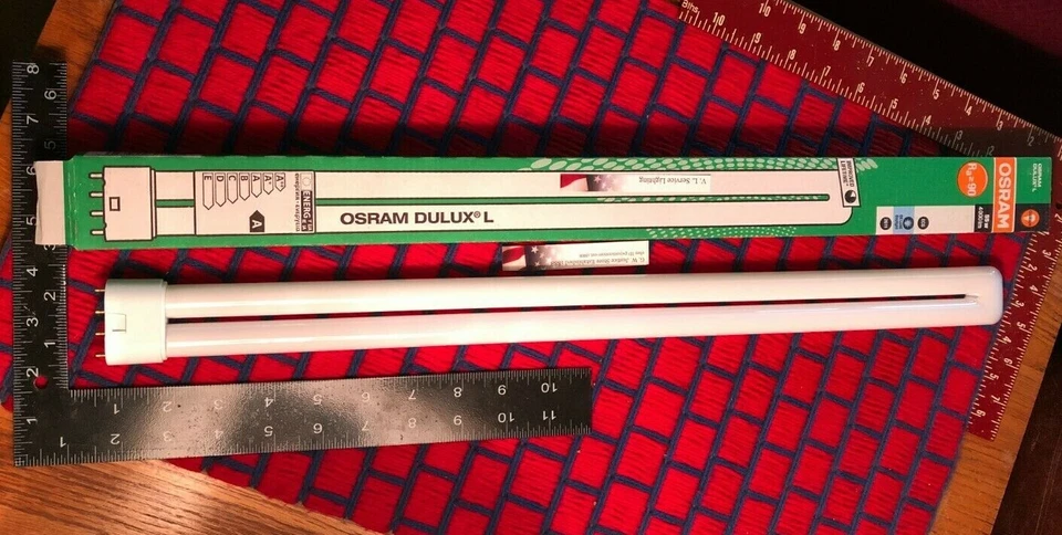 NEW 55 watt 2G11 POWER COMPACT 4 PIN PL-L fluorescent light bulb 55w OSRAM 5400K - Image 1 of 4