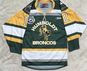 Humboldt Broncos Connor Lukan SJHL Hockey Trikot Herren S grün/gelb - Bild 1 von 6
