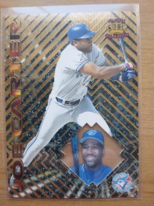 1997 Pacific Prism Invincible Joe Carter #72 Toronto Blue Jays