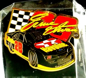 Race Day Lapel Hat Pin Ernie Irvan #28 Texaco Havoline Ford NASCAR Licensed - Picture 1 of 3