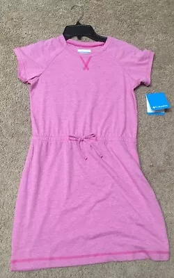 Nuevo con etiquetas Vestido Columbia Little Woods para Niña, Rosa Alto Brezo Talla: M Precio de venta sugerido por el fabricante: $40 Foto 1 de 4