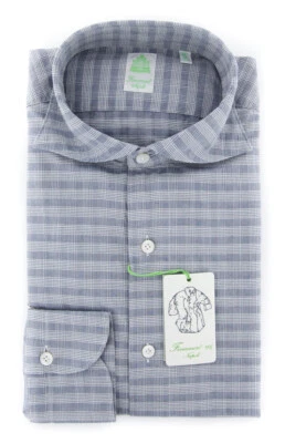 Finamore Napoli Light Blue Shirt - Extra Slim - (F110187) - Image 1 of 4