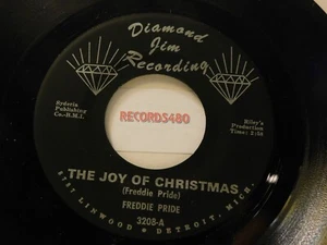 45 Freddie Pride "The Joy of Christmas / All My Life" Diamond Jim Recording 3208 - Picture 1 of 2