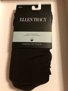 ELLEN TRACY Light Opaque Tights Size S Control Top Infused With Aloe Vitamin E - Picture 1 of 5