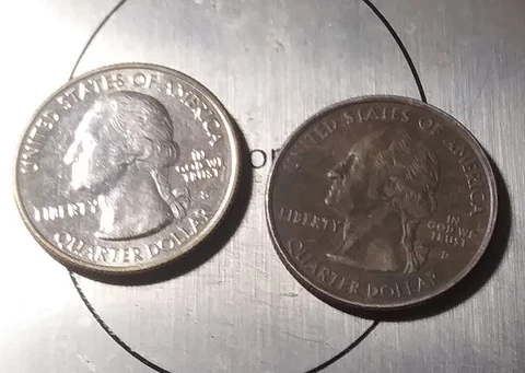 2008 D Missing  Clad Layer Alaska Quarter Mint Error Cover