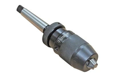 Hoteche Keyless Drill Press Lathe Chuck Self-Tightening 1/2" MT2-B16 630513 - Image 1 of 4
