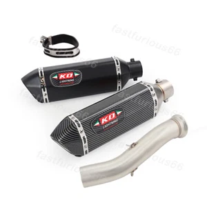 For CF-Moto NK800 800NK 2023 Exhaust Muffler Mid Link Pipe DB Killer 51mm Tips - Bild 1 von 14