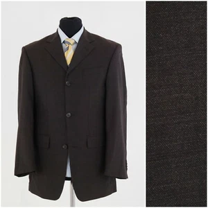 Abrigo deportivo vintage marrón oscuro talla 40S para hombre Lana Blazer - Imagen 1 de 13