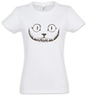 Cheshire Cat II Women T-Shirt Alice In Cat Cats Wonderland Love Addicted