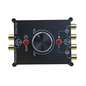 2-Way Stereo L/R RCA switch Audio Selector Passive Preamp Switcher Splitter Box - Picture 1 of 9