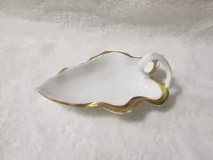 Antiguo plato de pañales condimentos RS Prusia Alemania acabado dorado años 20 - Imagen 1 de 8