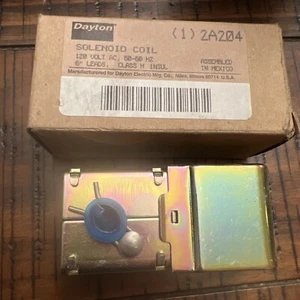 NIB Dayton 2A204 Solenoid Valve Coil:  120V AC, 12 W Watts, Insulation Class H - Picture 1 of 4
