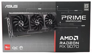 ASUS Prime AMD Radeon RX 9070 OC 16GB GDDR6 PCIe 5.0 Graphics Card - Picture 1 of 7