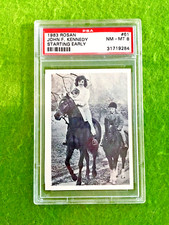John F Kennedy 1963 ROSAN CARD JFK PSA 8 JOHN F KENNEDY JACQUELINE CAROLINE  psa