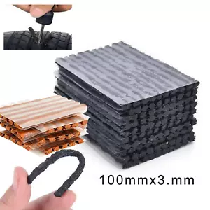5-100 Tubeless Tire Tyre Puncture Repair Kit Strips Plug Car Van Truck Bike 10CM - Picture 1 of 11