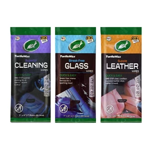 Turtle Wax Interior Cleaning Pouch With 30 Cleaning, Glass & Leather Wipes - Picture 1 of 1