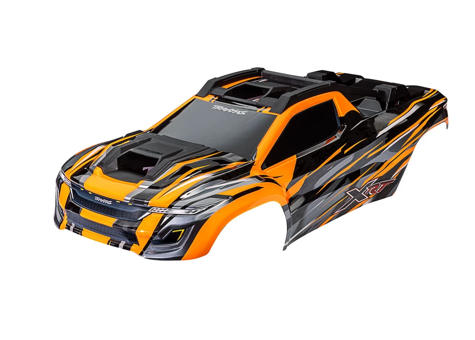 Traxxas 7812T Painted, Decals Applied Orange Body w/ F/R Body Supports for XRT - Image 1 of 1