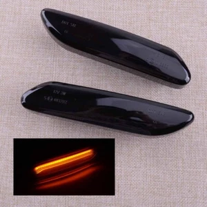 Smoke LED Side Marker Lights Lamps Fit For Mini Cooper R60 R61 2012-2017 - Picture 1 of 6