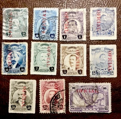Estampillas Oficiales México O125/O162 Usadas Foto 1 de 2
