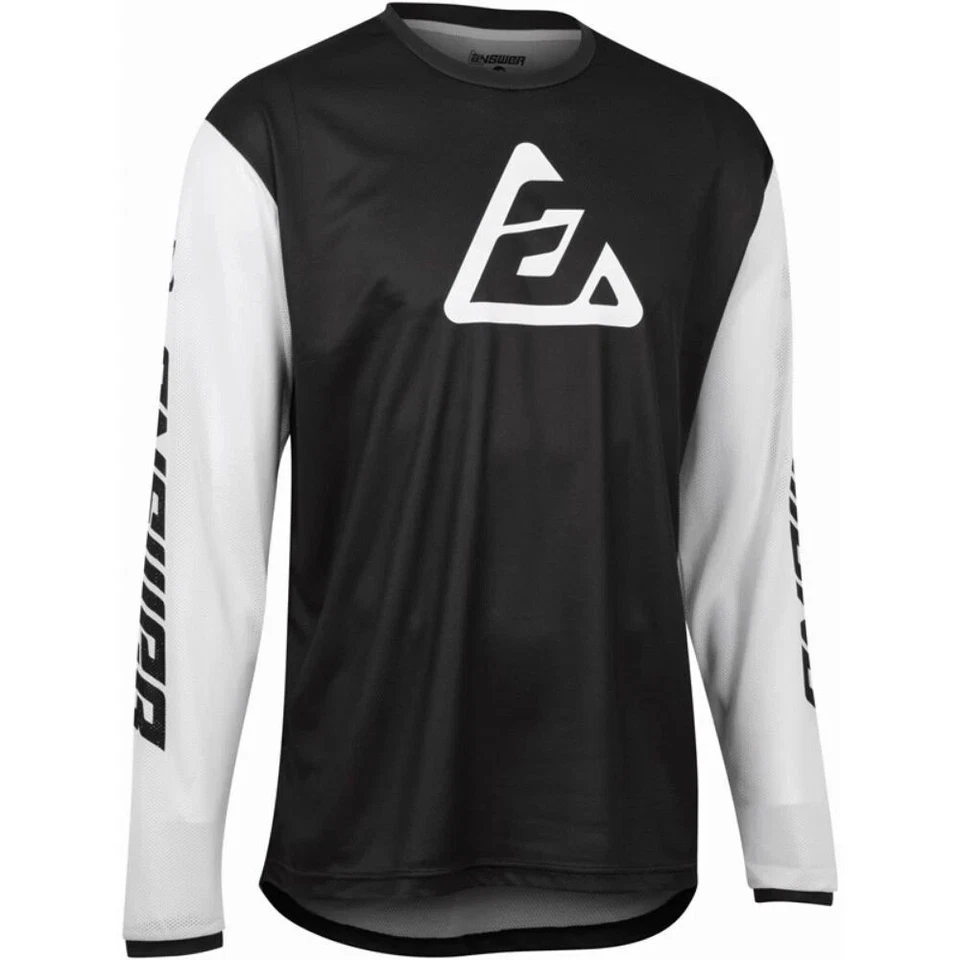 Answer Racing Arkon Bold Jersey Black Motorcycle MX Off-road ATV BMX Size Large - Image 1 of 1