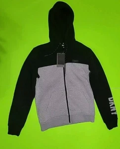 Men's S DKNY Hoodie Black And Grey - Picture 1 of 2