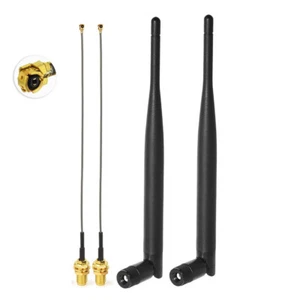 2 Pack Dual Band WiFi 2.4GHz 5GHz 6dBi Antenna &IPEX IPX U.FL for Wireless Drone - Picture 1 of 9