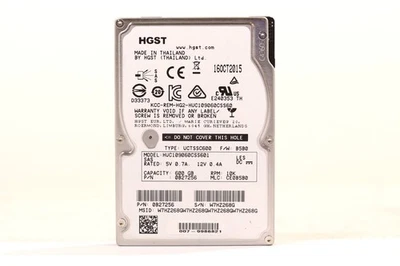 HGST HUC109060CSS601 600GB 2.5" 6Gb/s 64MB 10K RPM SAS Drive P/N: 0B27256 Tested - Image 1 of 2