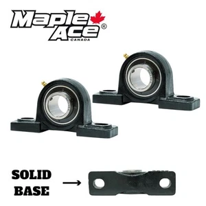 Cojinete de bloque de almohada UCP207-21 1-5/16" diámetro 2 pernos autoalineable base sólida cantidad 2 - Imagen 1 de 3