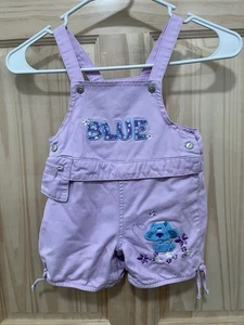 Blue’s Clues Mädchen Lavendel Overall Shorts Größe 24 Monate - Bild 1 von 8
