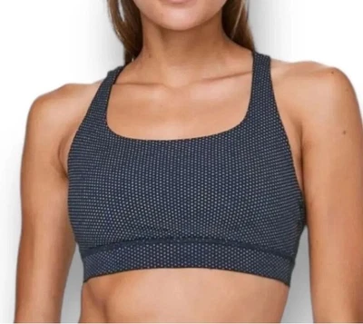 Бюстгальтер Lululemon Energy Pacific Pointe жаккардовый черный женский 6 в горошек - Изображение 1 из 3