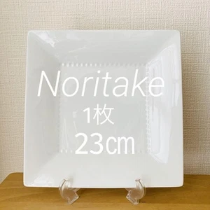 Noritake Rizmo White Square Plate 23cm Used - Picture 1 of 10