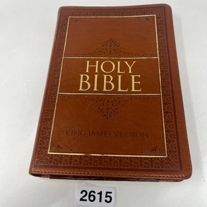 The Holy Bible King James Version Large Print Thumb Indexed - Christian Art Pub. - Picture 1 of 14