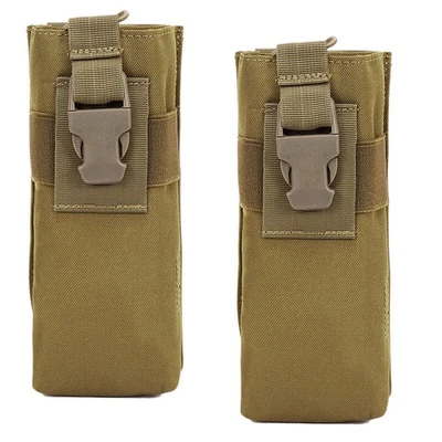 2 PIEZAS Táctico Molle Radio Walkie Talkie Bolsa Cintura Bolsa Soporte Botella de Agua Estuche Foto 1 de 4